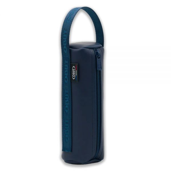 Pétanque Ledertasche vegan marineblau