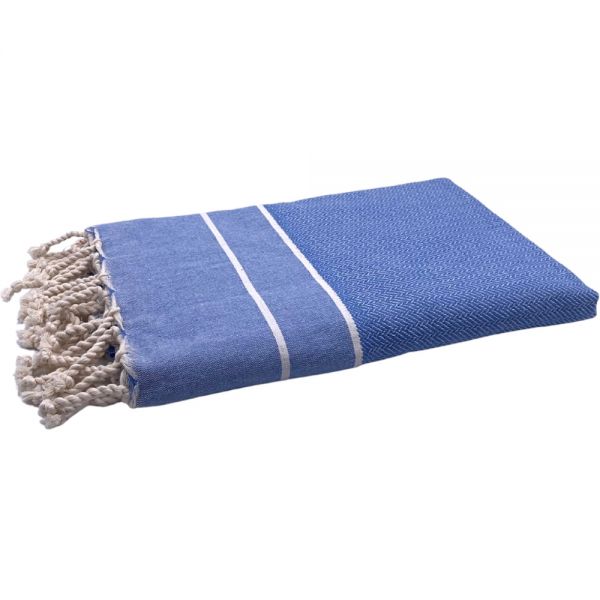 Fouta Tuch mit Fischgrätenmuster lavendel