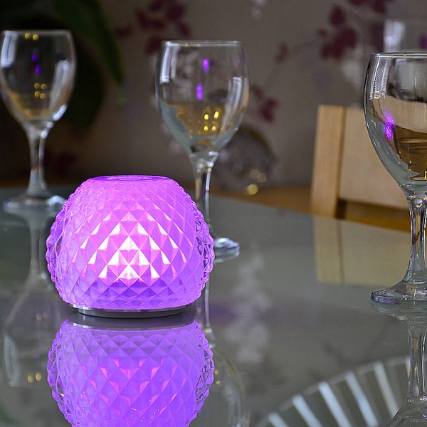 Kabellose Leuchte Jupiter mit FB mehrfarbig für innen und außen