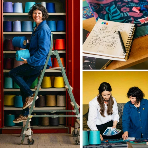 Küchentuch gewebt limitiert Träumen bestickt