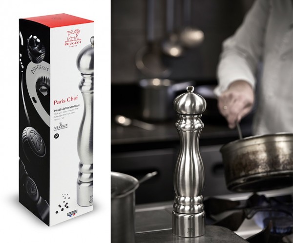 Pfeffermühle Paris Chef u'Select 30cm Edelstahl matt