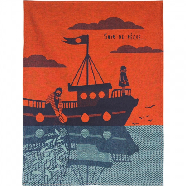 Küchentuch gewebt limitiert Fischerabend