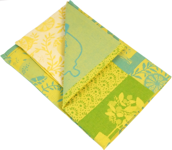 Küchentuch gewebt limitiert Citrons verts