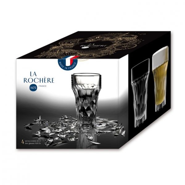 Bier Set Silex mit vier Gläsern