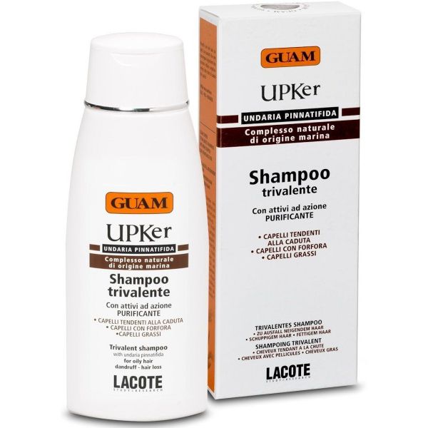 GUAM UPKer Shampoo gegen Haarausfall, Schuppen und fettiges Haar 200ml
