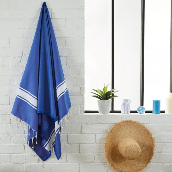 Fouta Tuch klassisch ozeanblau