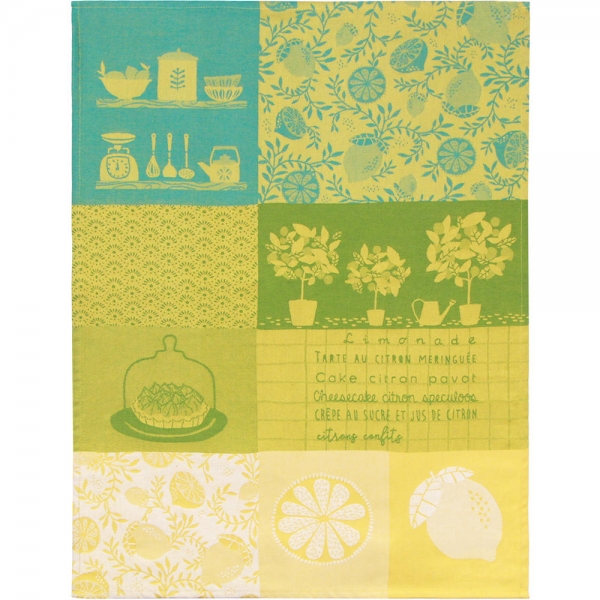 Küchentuch gewebt limitiert Citrons verts