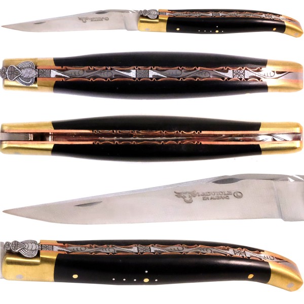 Bijou Prestige limitiert Ebenholz Messing Edelstahl Kupfer 12C27 Stahl