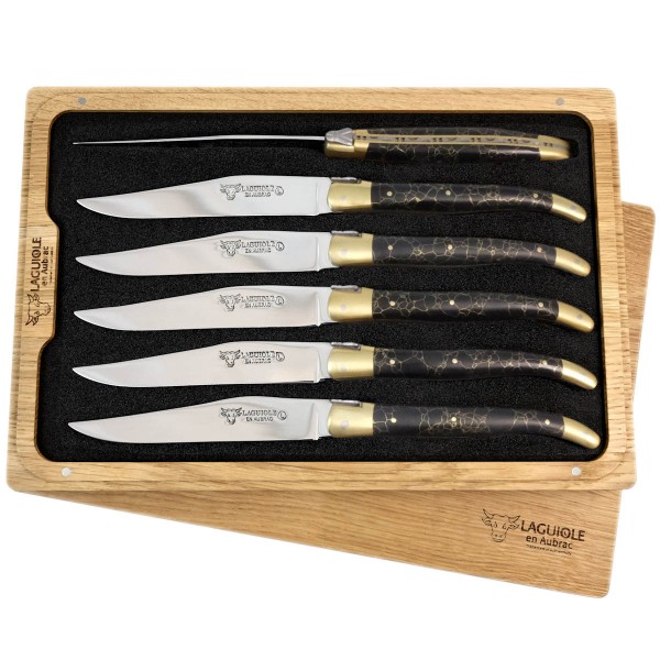 6 Premium Steakmesser Set Matrix