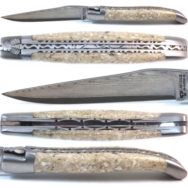 Austernschalen Doppelplatinen japanischer Damaststahl