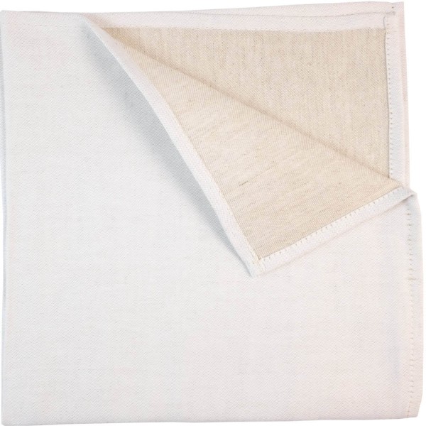 Serviette gewebt weiß leinen