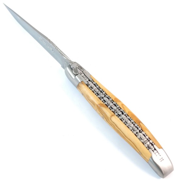 Olivenholz Doppelplatinen 12C27 Stahl