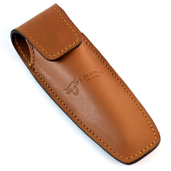 Lederetui, Gürteltasche braun für Taschenmesser und Kellnermesser