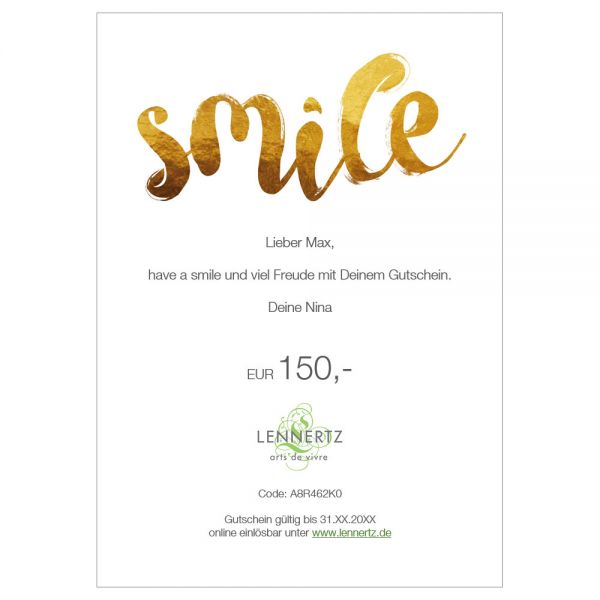 Geschenkgutschein Smile