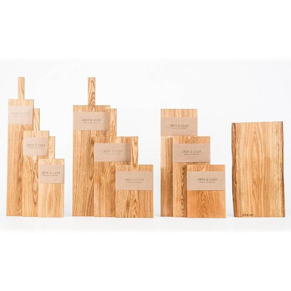 Pure Schneide- und Servierbrett natürliche Baumkante Eiche 50x25 cm