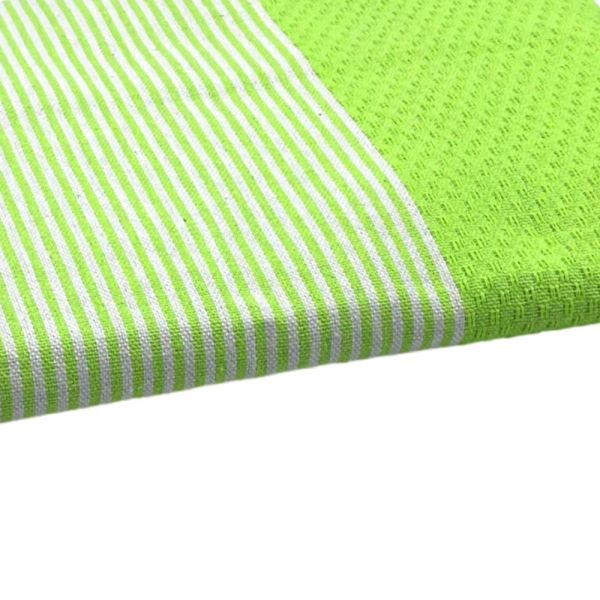 Fouta Tuch mit Wabenmuster limettengrün