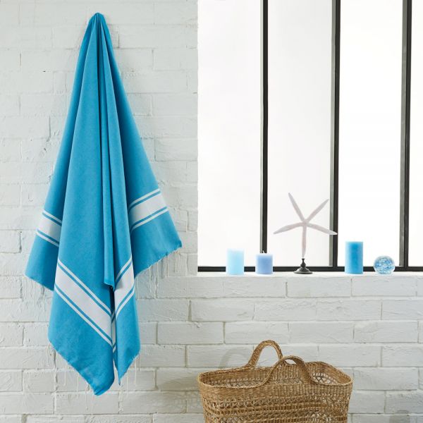 Fouta Tuch klassisch türkisblau