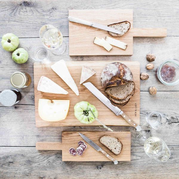 Pure Schneide- und Servierbrett aus einem Stück Eiche 43x20 cm