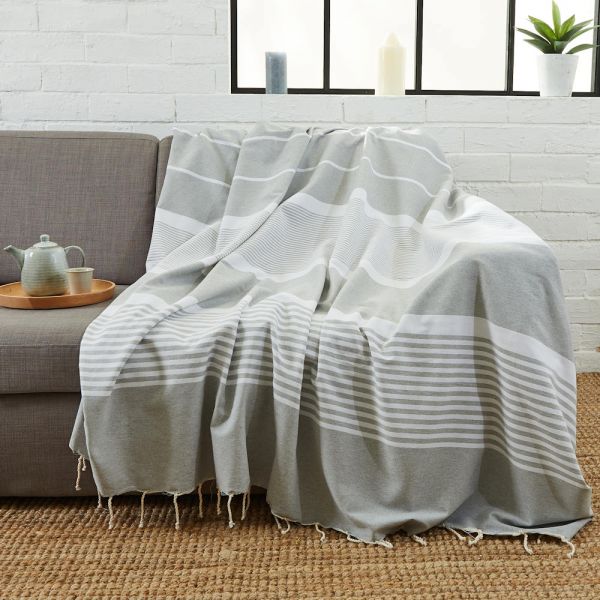 Fouta Tuch XXL Arthur eisgrau