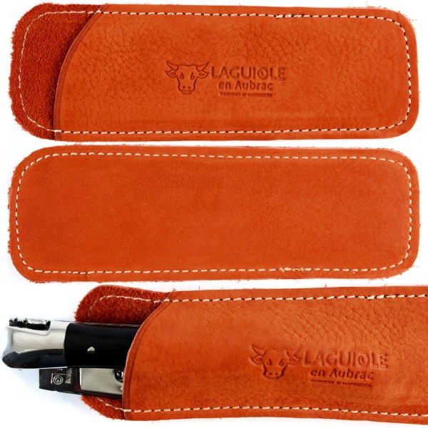 Stecketui Leder Nubuk für Taschenmesser und Kellnermesser