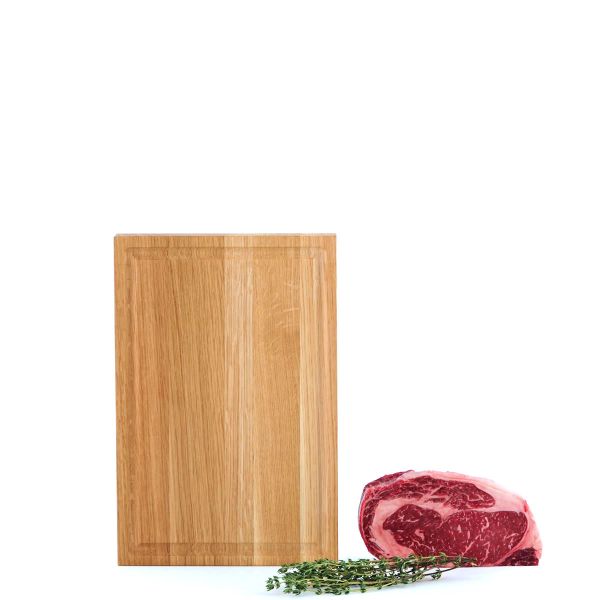 Essential reversible S Schneidebrett aus Eiche mit Saftrille 33x22 cm