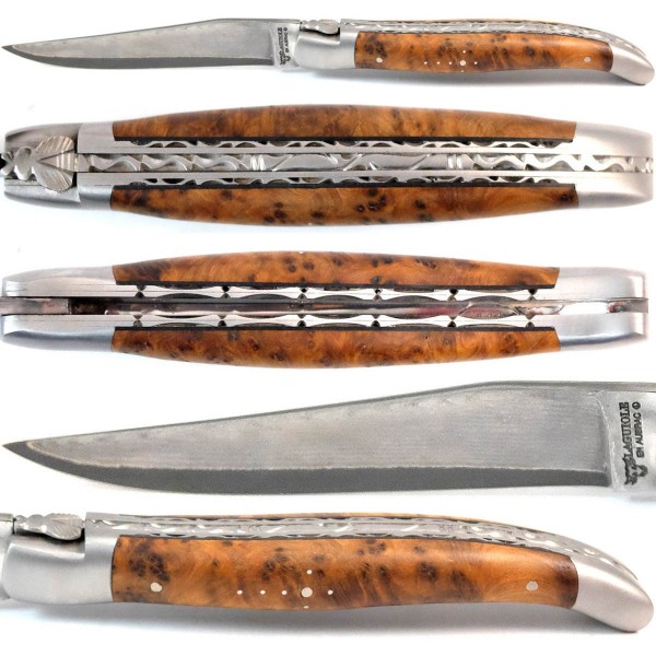 Thuja Doppelplatinen japanischer Damaststahl