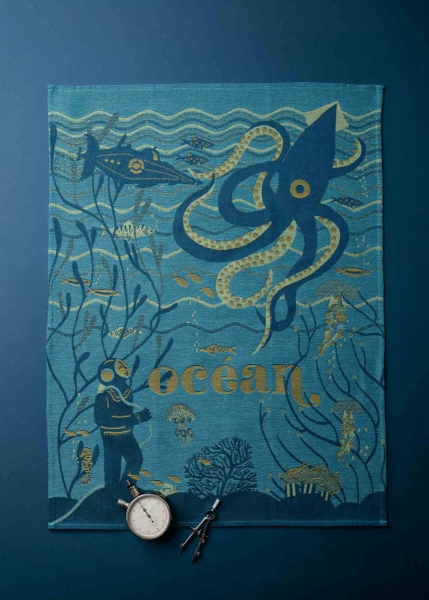 Küchentuch gewebt limitiert Ozeantiefe