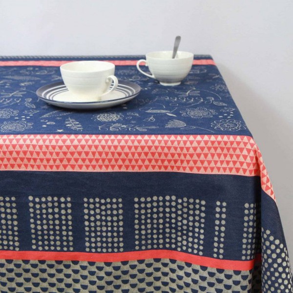 Tischdecke gewebt limitiert Blumenmeer 170x170 cm