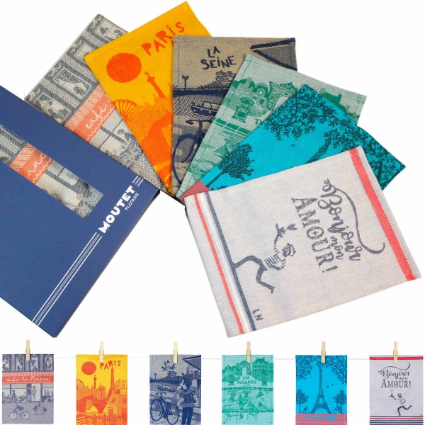 6 Mini-Torchons Para-Tapas limitiert Bonjour