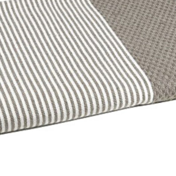 Fouta Tuch mit Wabenmuster taupe