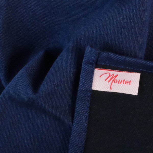 Serviette gewebt nachtblau schwarz