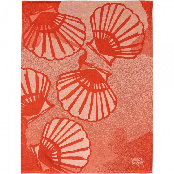 Küchentuch gewebt limitiert Jakobsmuschel