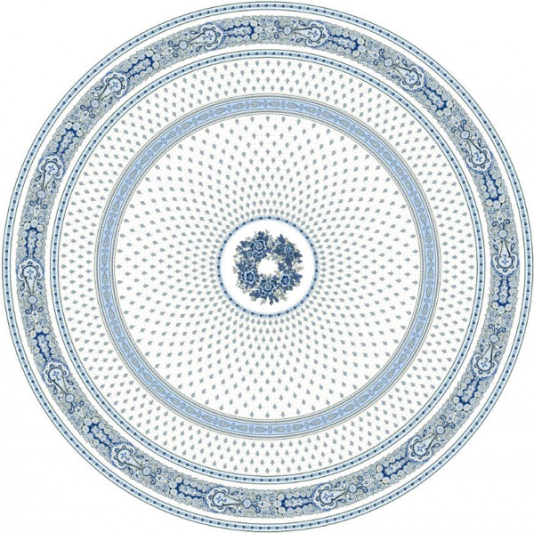 Tischdecke beschichtet rund 180 cm weiß Marat Bastide