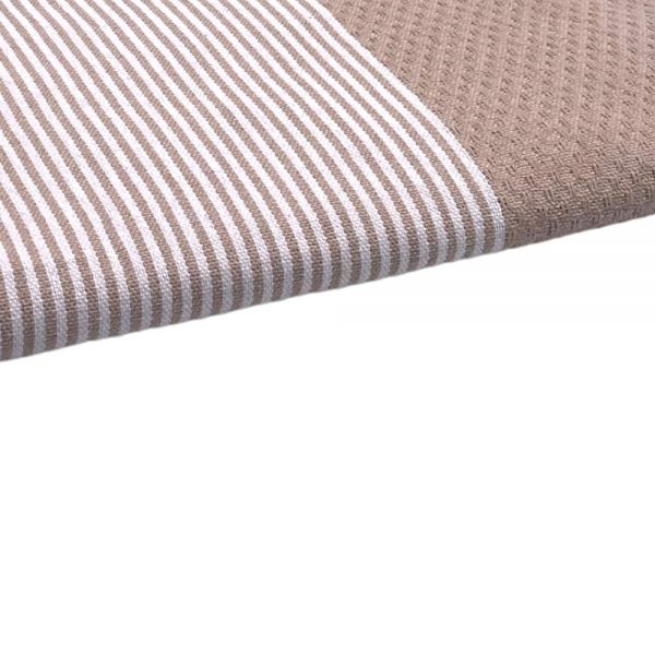 Fouta Tuch mit Wabenmuster sahara