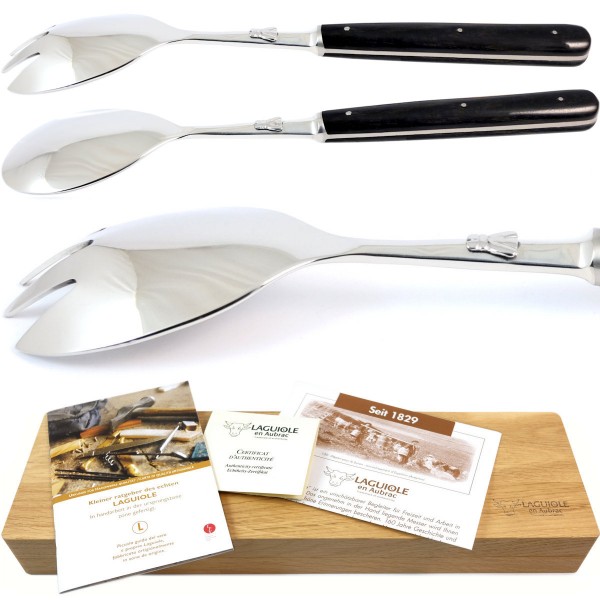 Salatbesteck Ebenholz