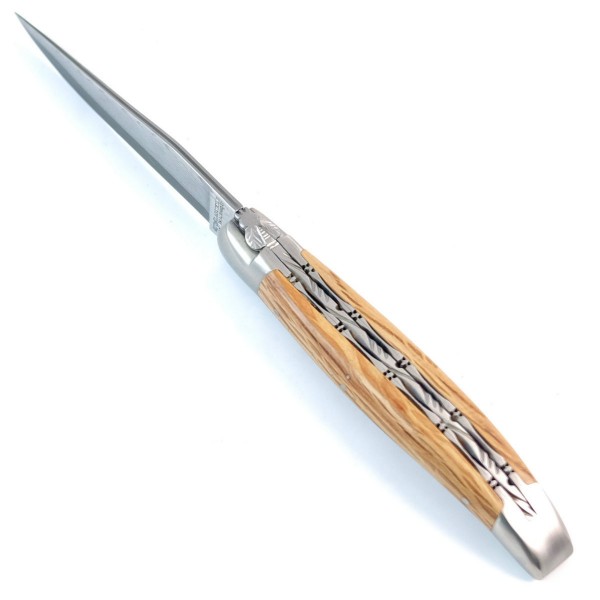 Steineiche Doppelplatinen japanischer Damaststahl