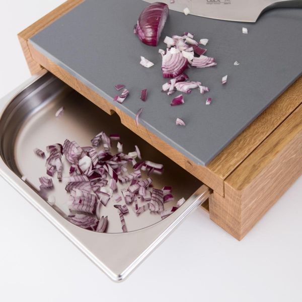 Workstation ONE M Schneidebrett aus Eiche multifunktional 45x33 cm