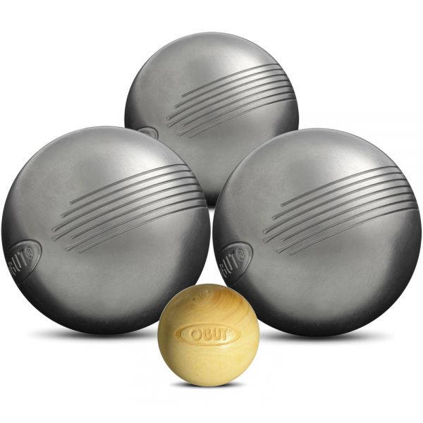 3er Satz Edelstahl Pétanque Boule Kugeln Side