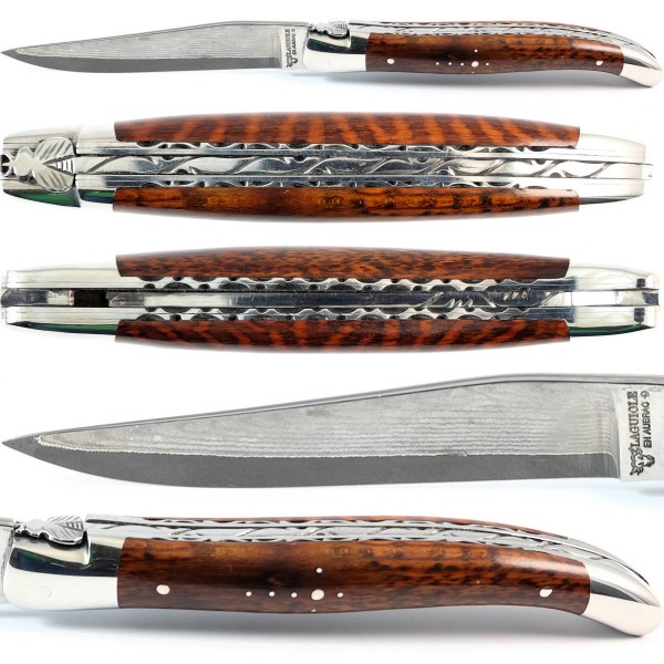 Schlangenholz Doppelplatinen japanischer Damaststahl