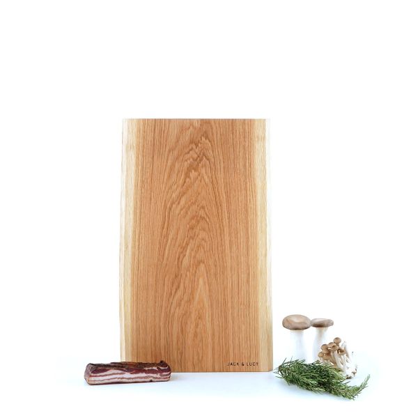 Pure Schneide- und Servierbrett natürliche Baumkante Eiche 50x25 cm