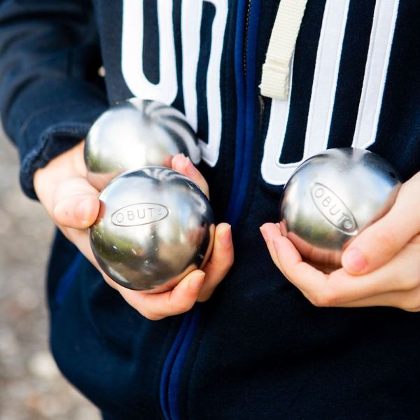 3er Satz Edelstahl Pétanque Boule Kugeln Lisse