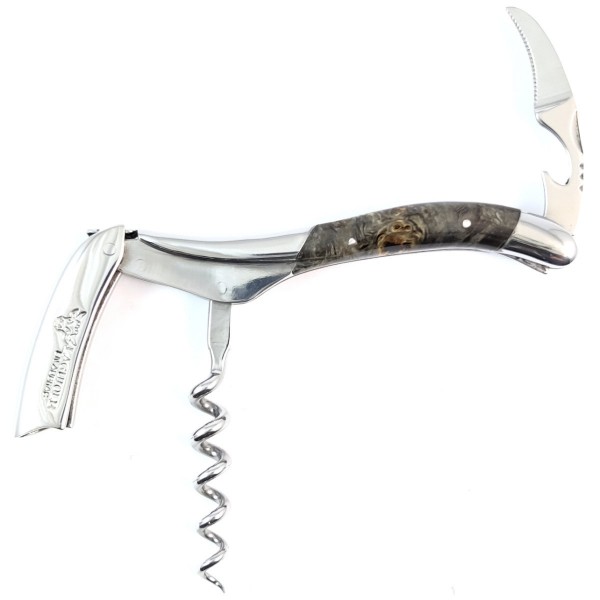 Sommelier Kellnermesser Pappel Wurzelholz