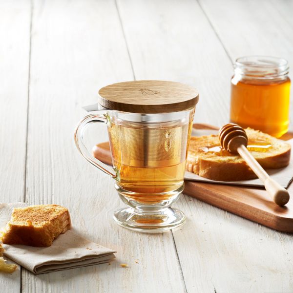 Abeille Mug mit Teesieb und Deckel
