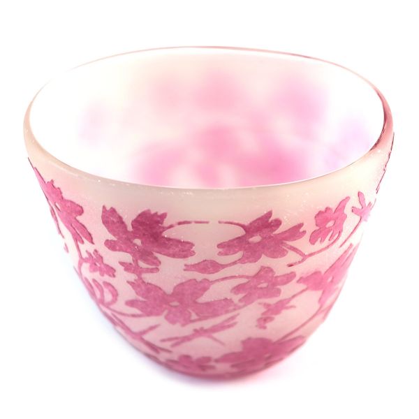 Original ToBe Vase Fleurs et Libellules aus Glas handgefertigt, 15,5cm