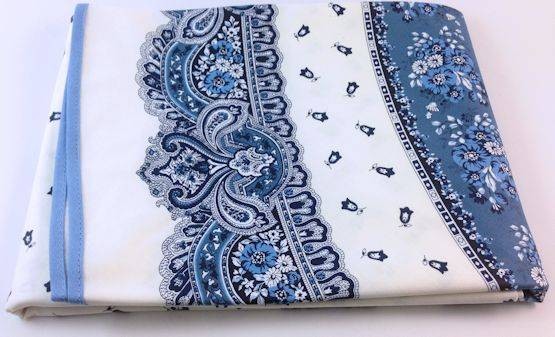 Tischdecke beschichtet rund 180 cm weiß Marat Tradition