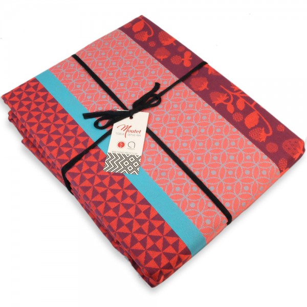 Tischdecke gewebt limitiert Walderdbeeren 170x170 cm