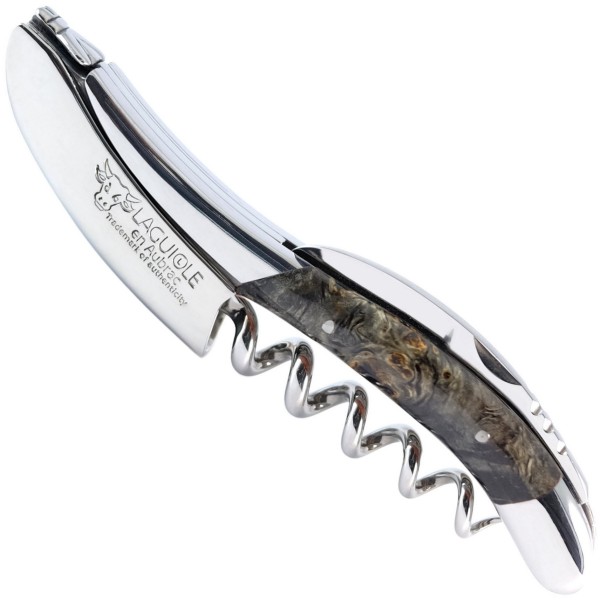 Sommelier Kellnermesser Pappel Wurzelholz