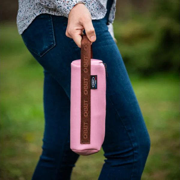 Pétanque Ledertasche vegan rosa