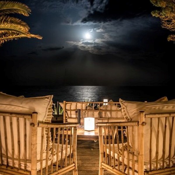 Kabellose Leuchte Stone mit FB mehrfarbig für innen und außen