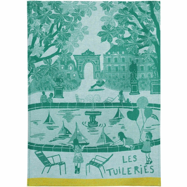 Küchentuch gewebt limitiert Paris Tuileries